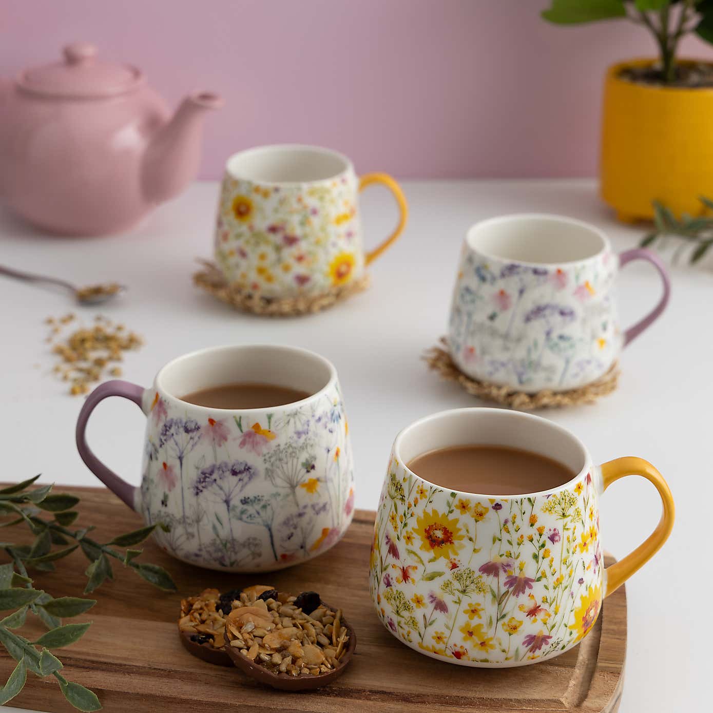 Price & Kensington Set of 2 Sunflowers Mugs