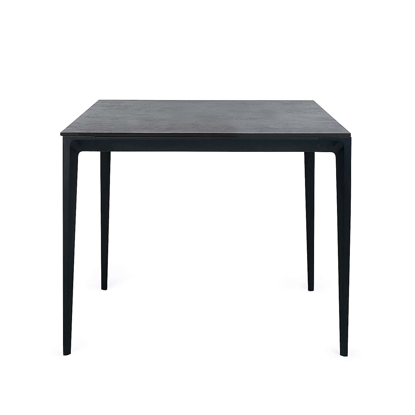 Miami 4 Seater Square Dining Table, Stone