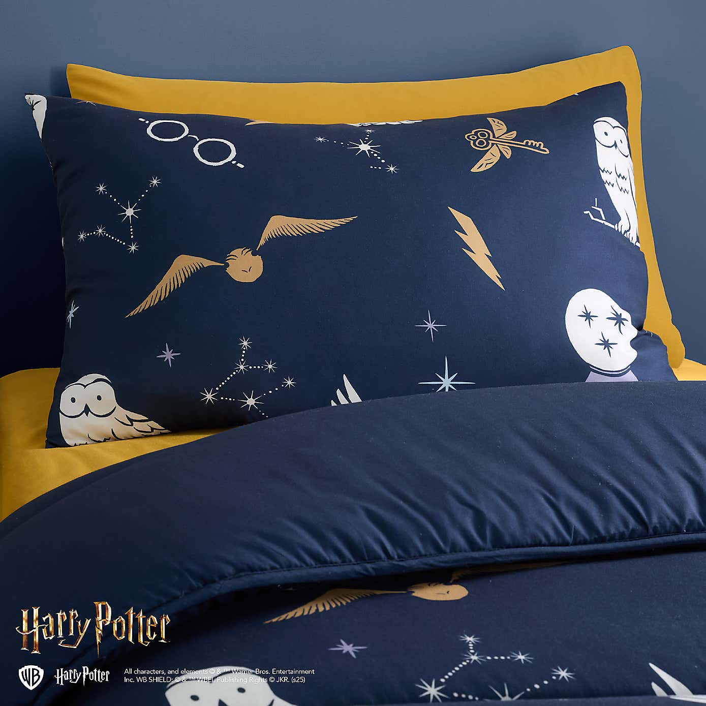 Harry Potter 7.5 Tog Single Coverless Duvet and Pillowcase Set