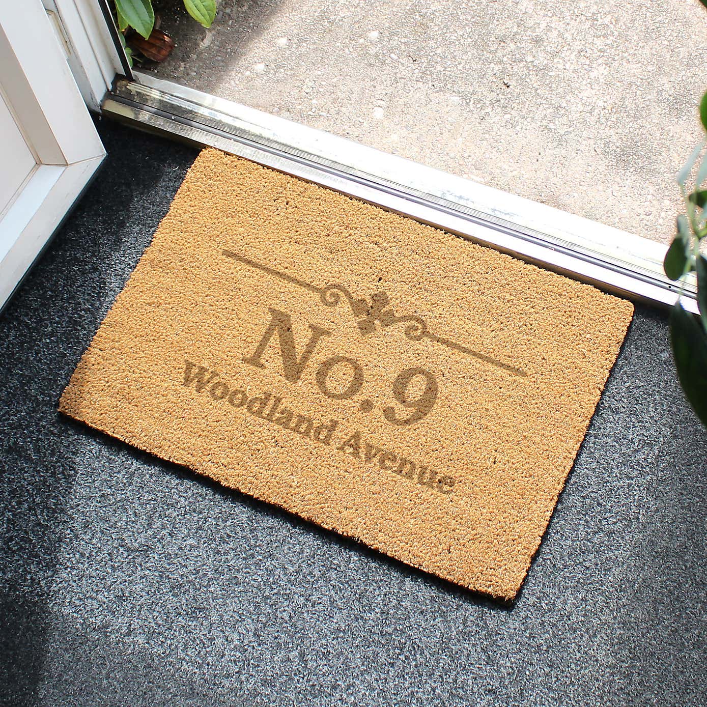 Personalised Rectangle Name or Number Doormat