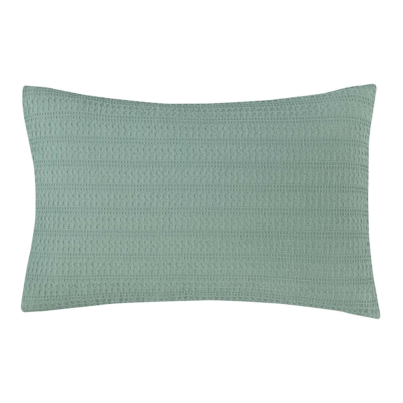 Amberley Waffle Cotton Silver Duvet Cover and Pillowcase Set