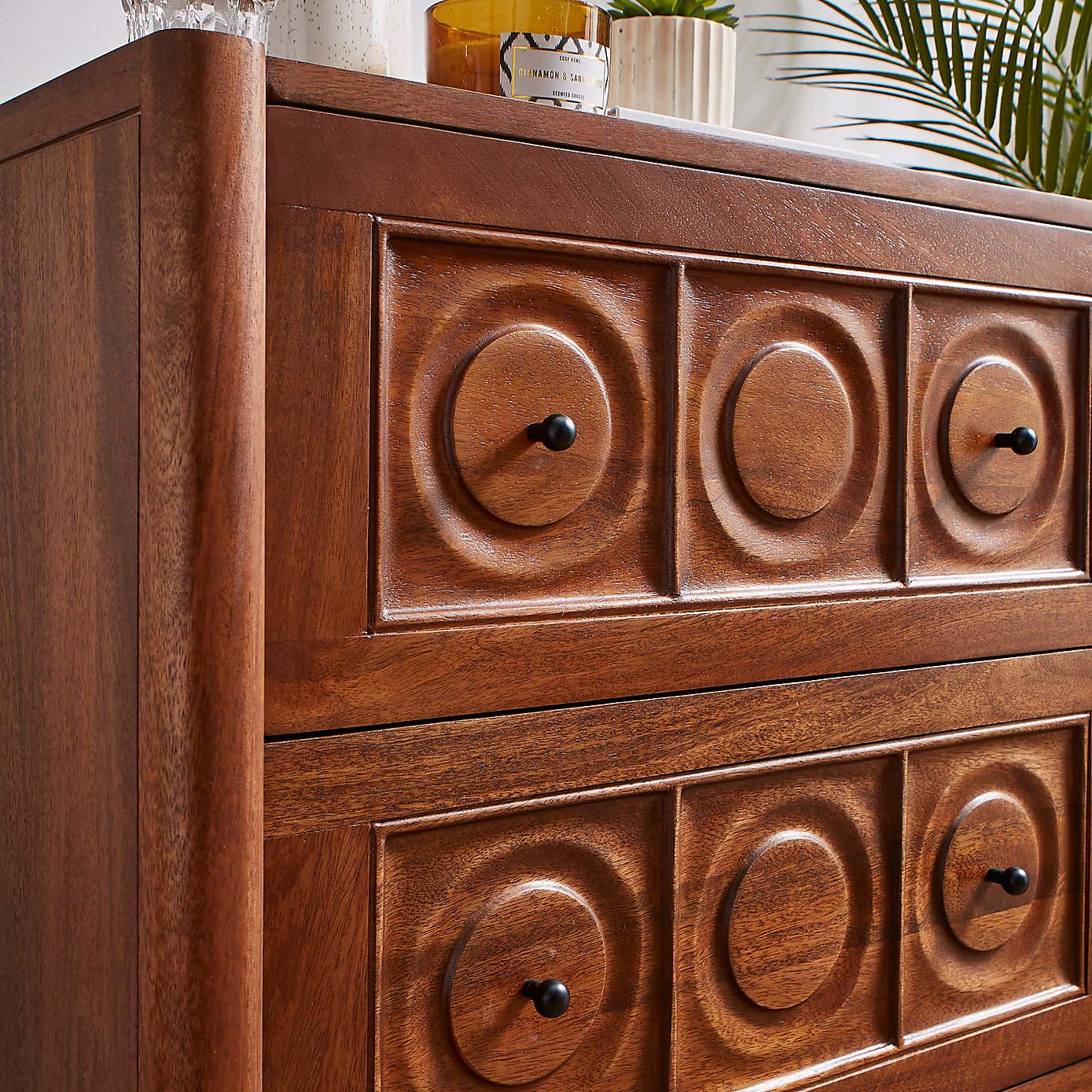 Theodore 2 Drawer Wide Bedside Table