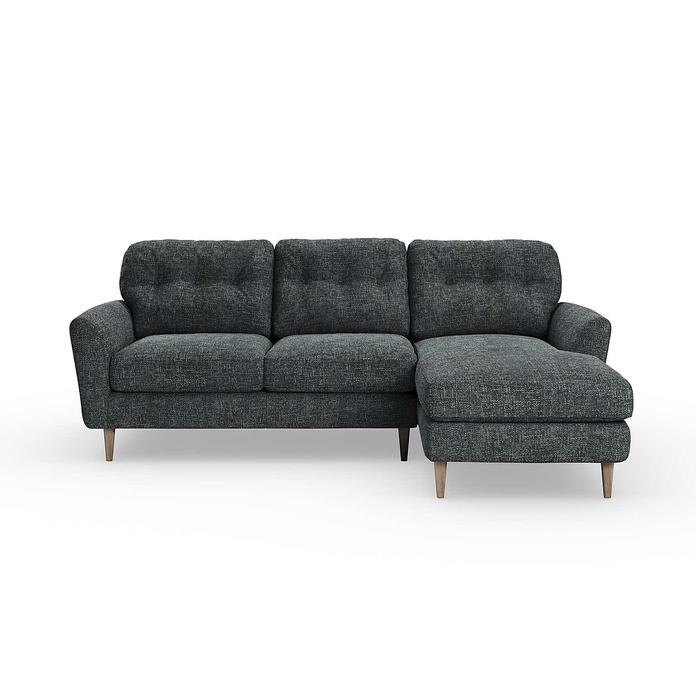 Sven Chunky Chenille Large Corner Chaise Sofa