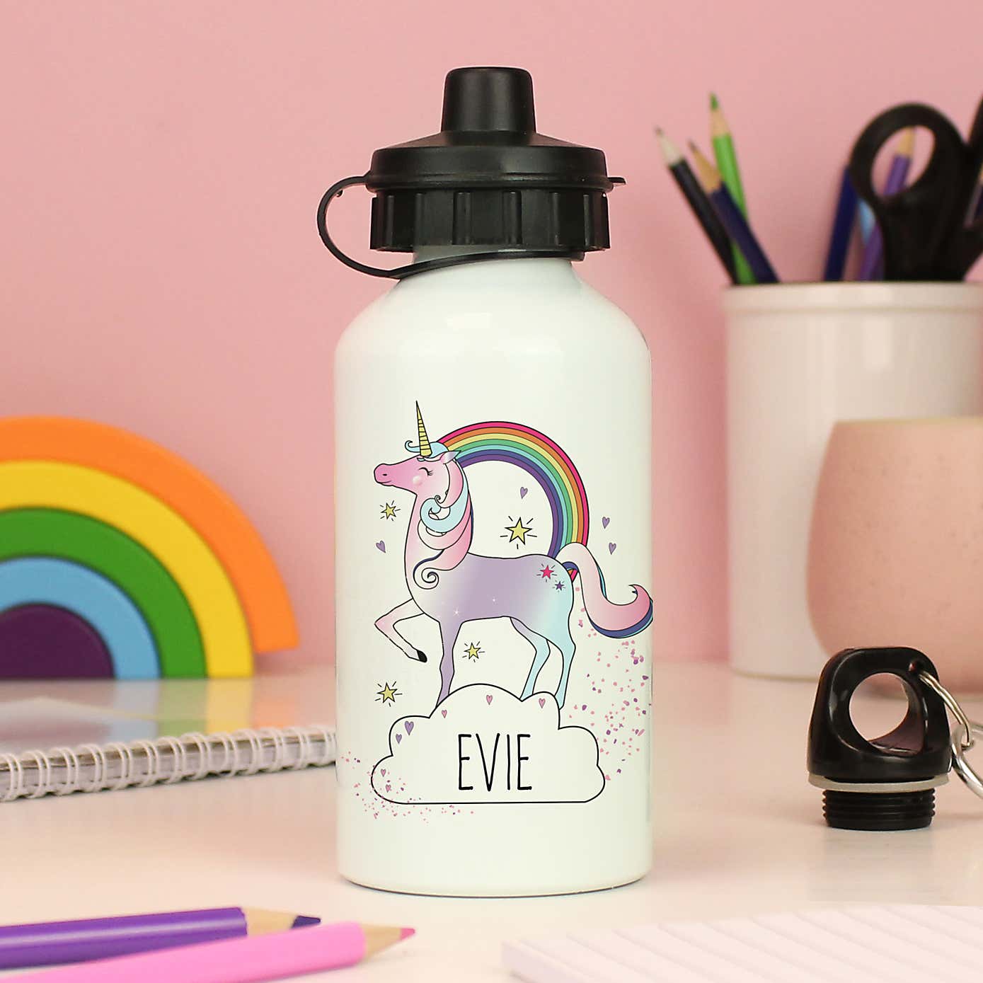 Personalised Unicorn Metal Drinks Bottle