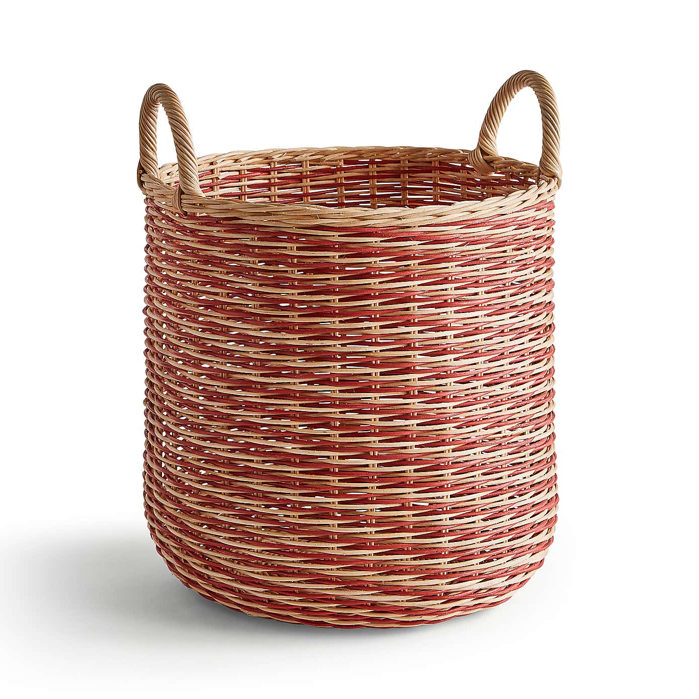 Round Woven Rattan Basket
