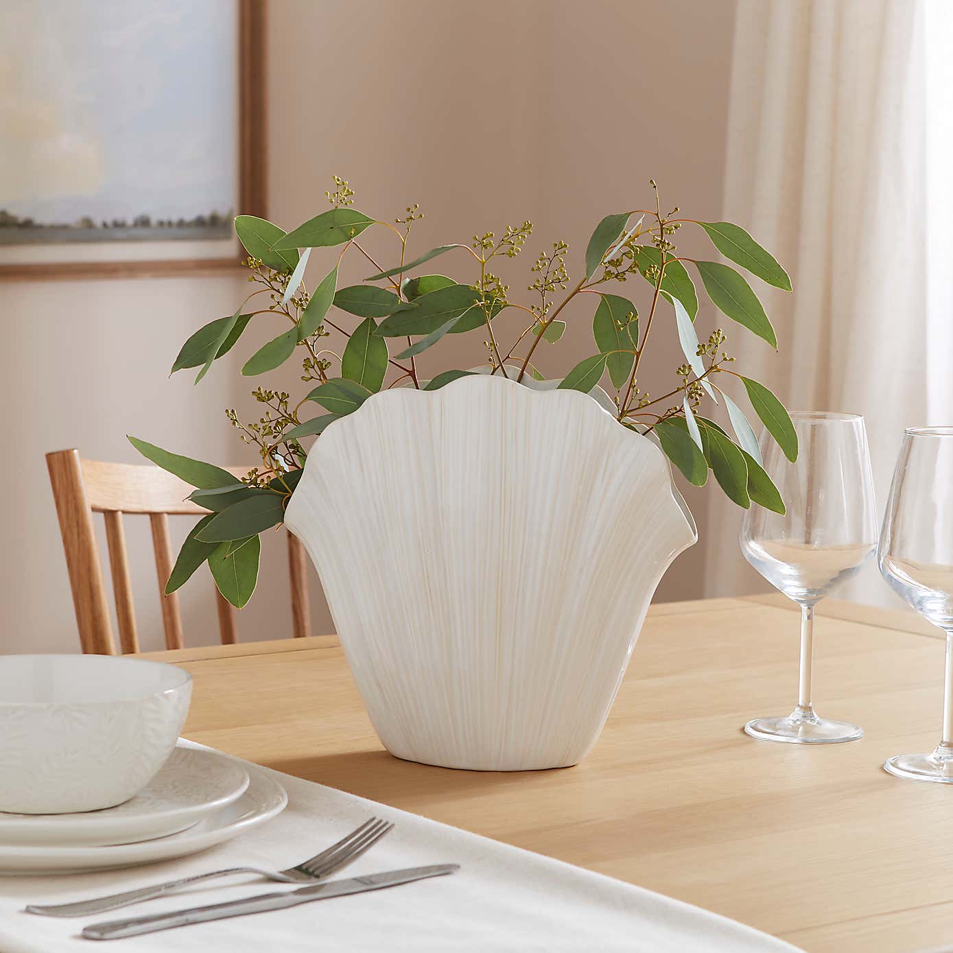 Oceanscape Shell Vase