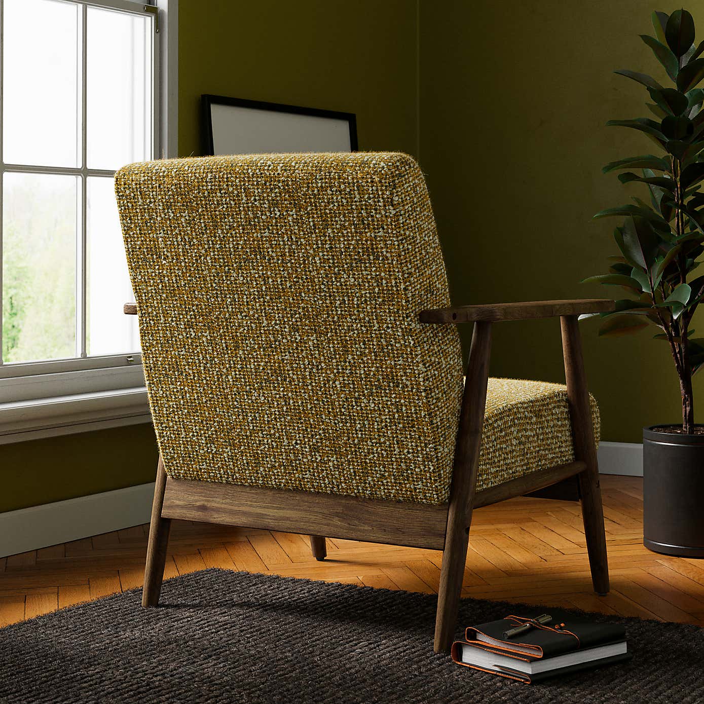 Quinn Textured Sherpa Occasional Armchair