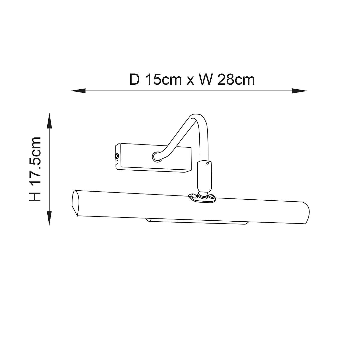 Vogue Lyra Picture 2 Light Adjustable Wall Light