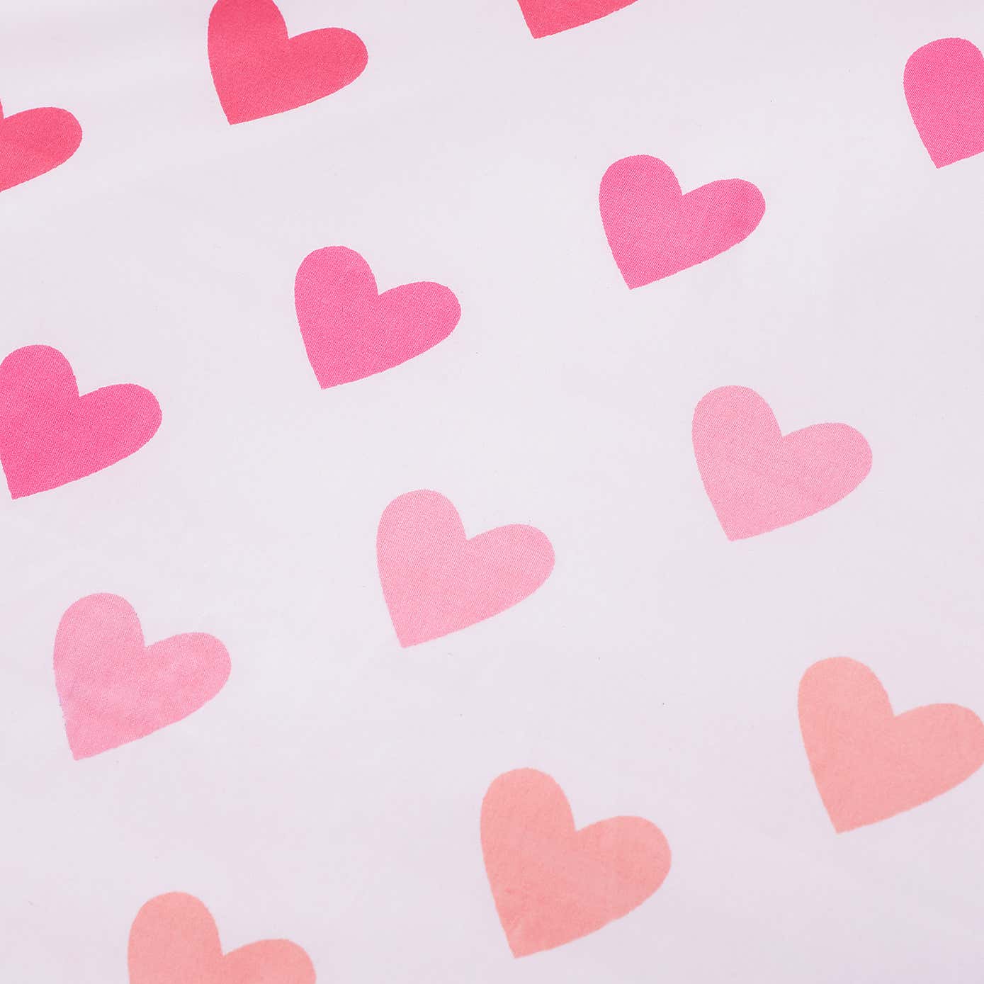 Catherine Lansfield Hearts And Stripes Single Fitted Sheet