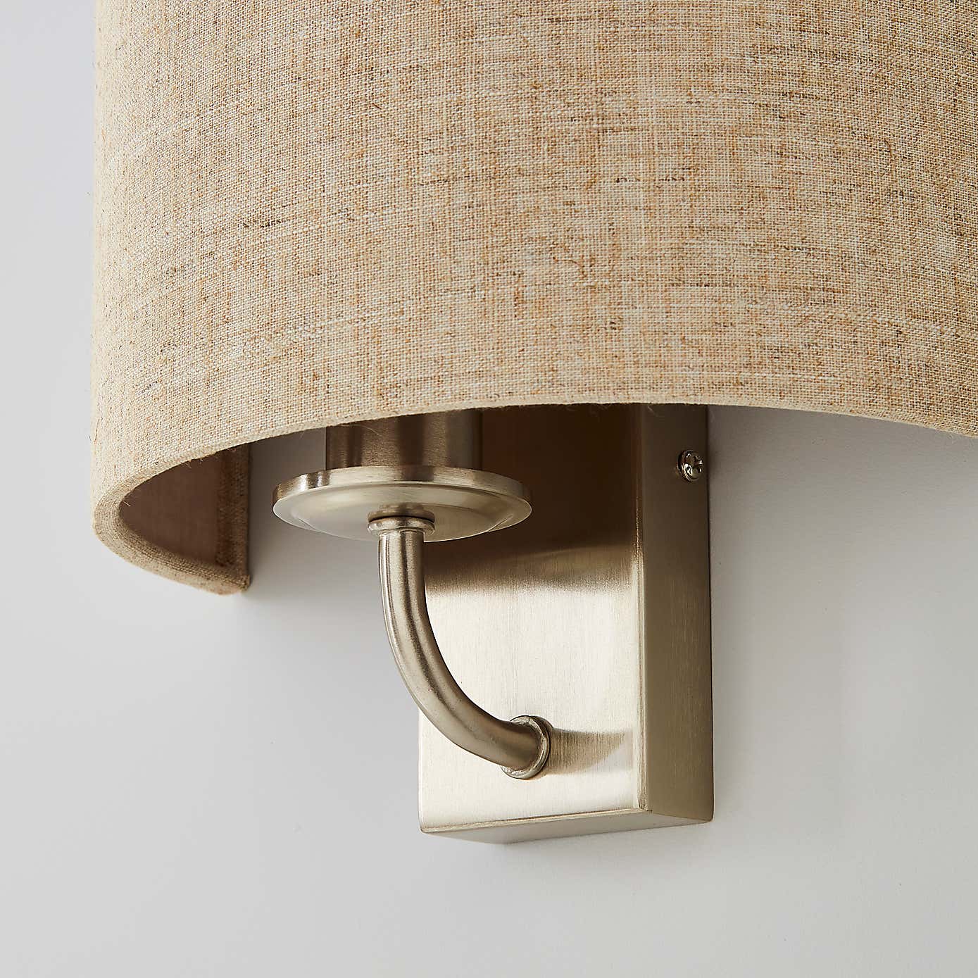 Preston Ivory Linen Shaded Wall Light