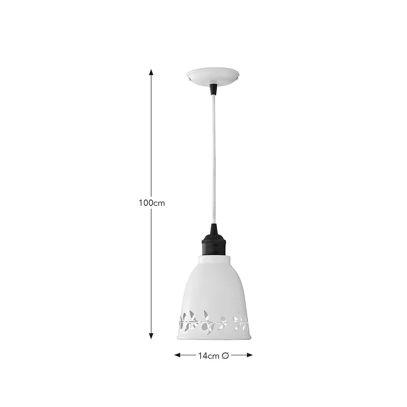 Churchgate Arthingworth Industrial Adjustable Pendant Light