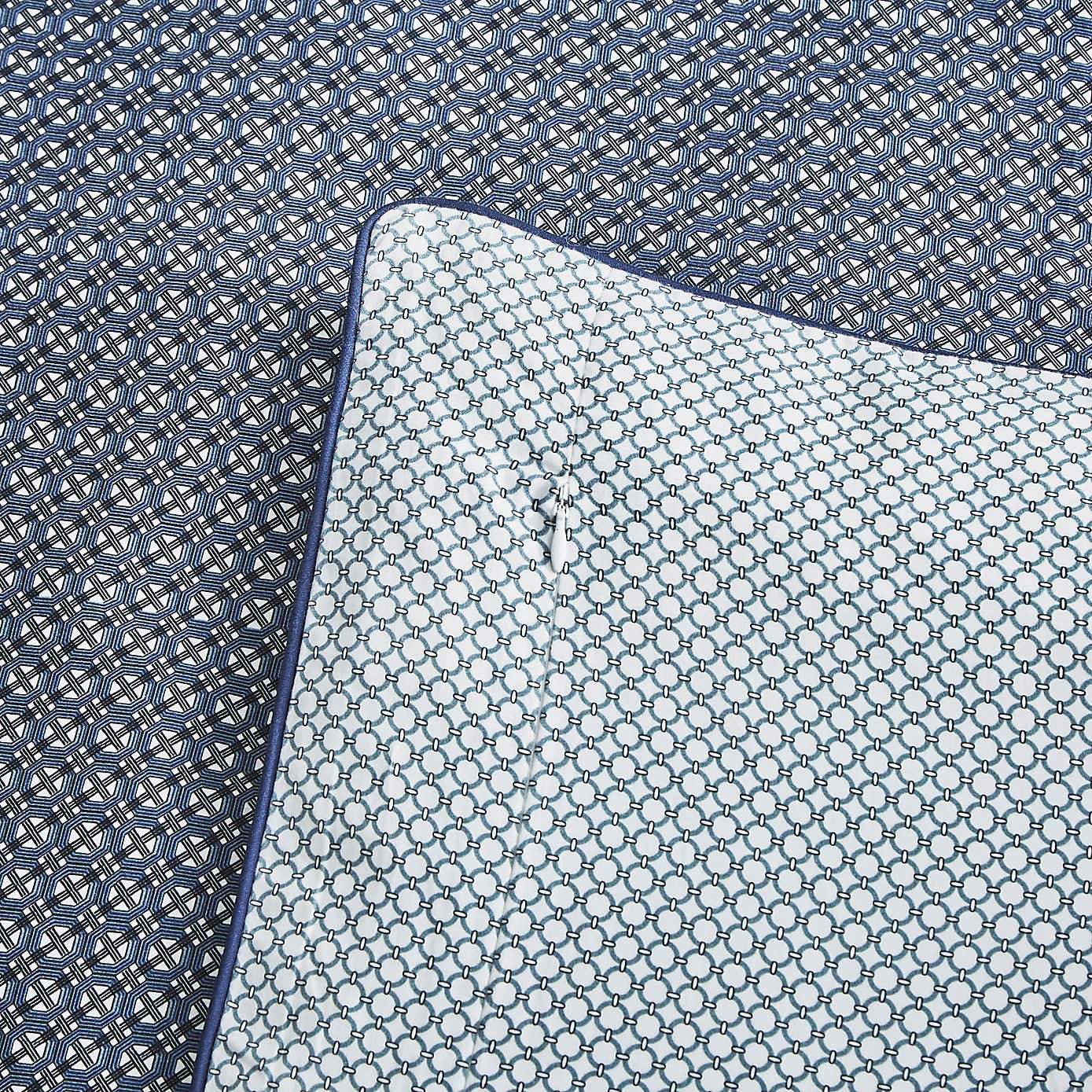 Dorma Abbotswood 100% Cotton Navy Duvet Cover and Pillowcase Set