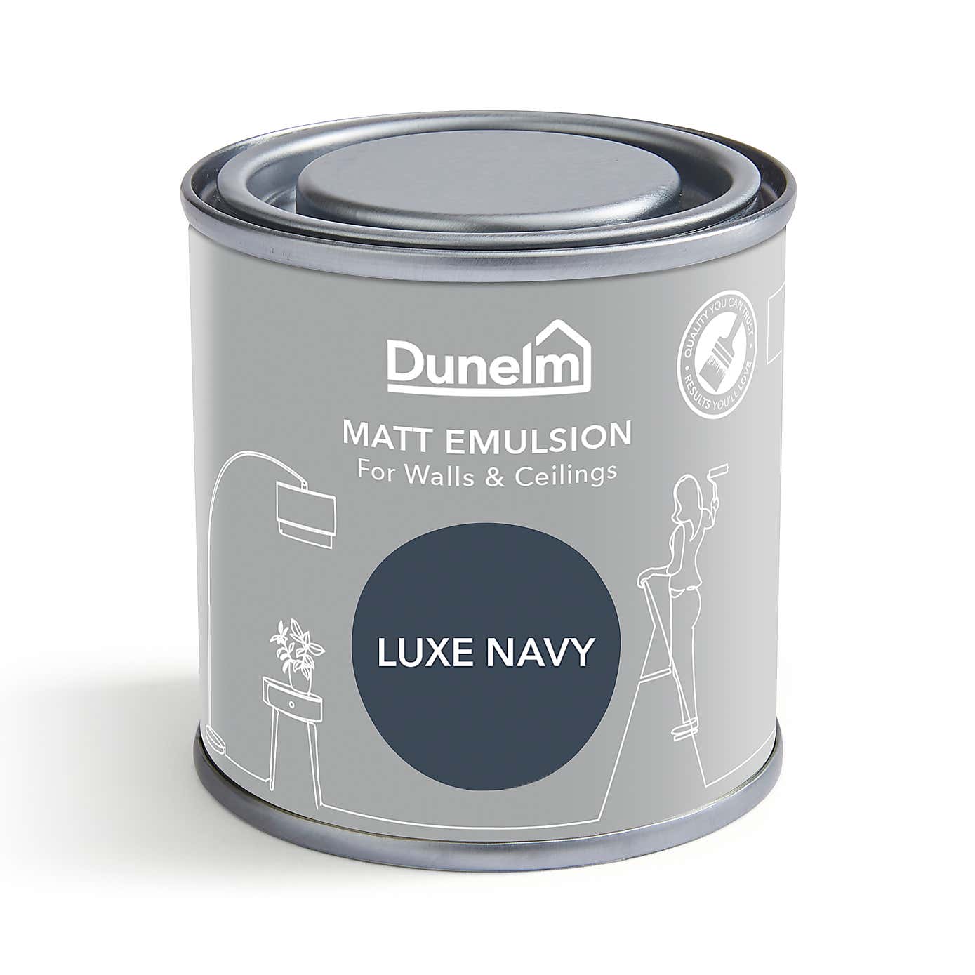Dunelm Luxe Navy Matt Emulsion Paint