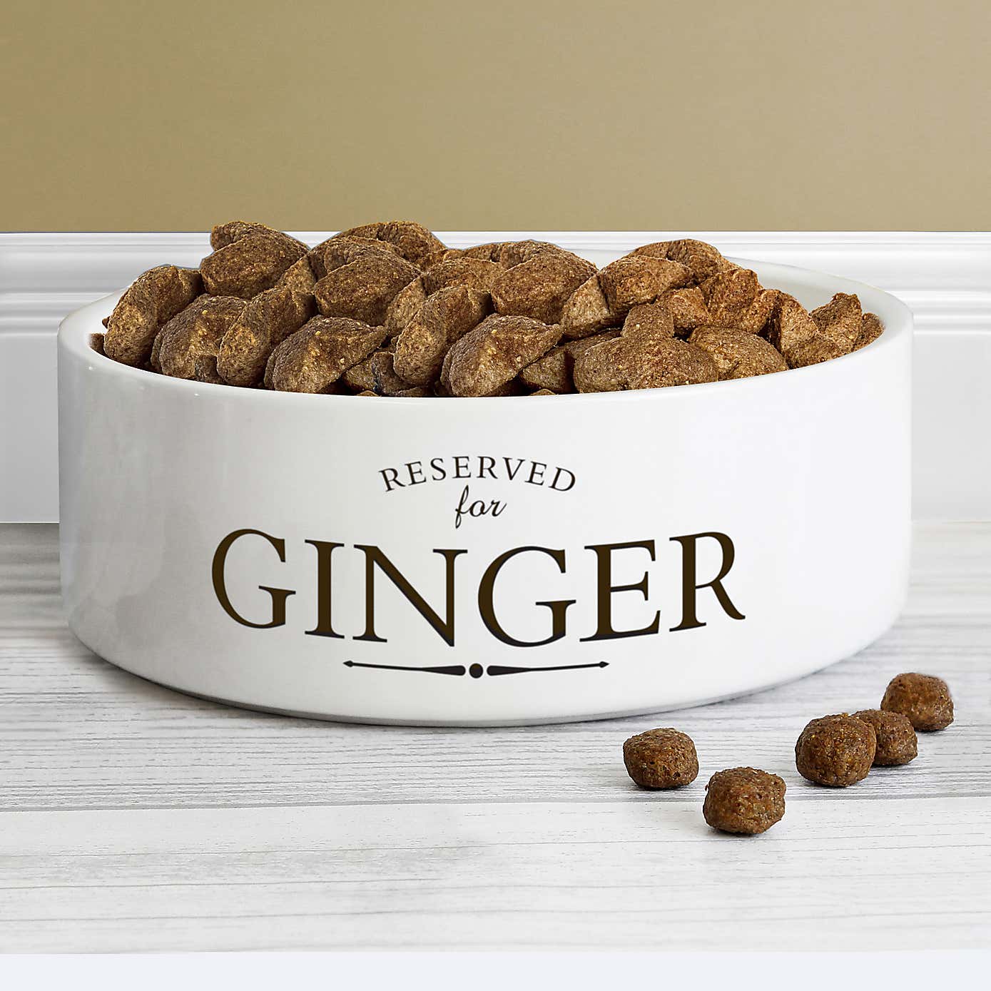 Personalised Reserved For Medium Ceramic Pet Bowl