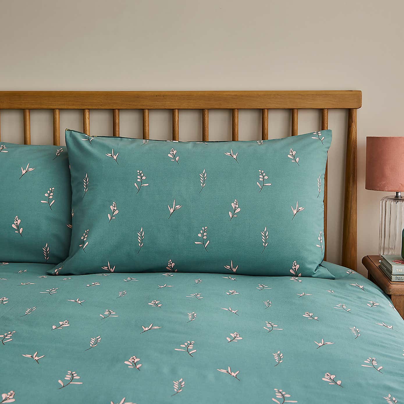 Elicia Floral Polycotton Duvet Cover & Pillowcase Set