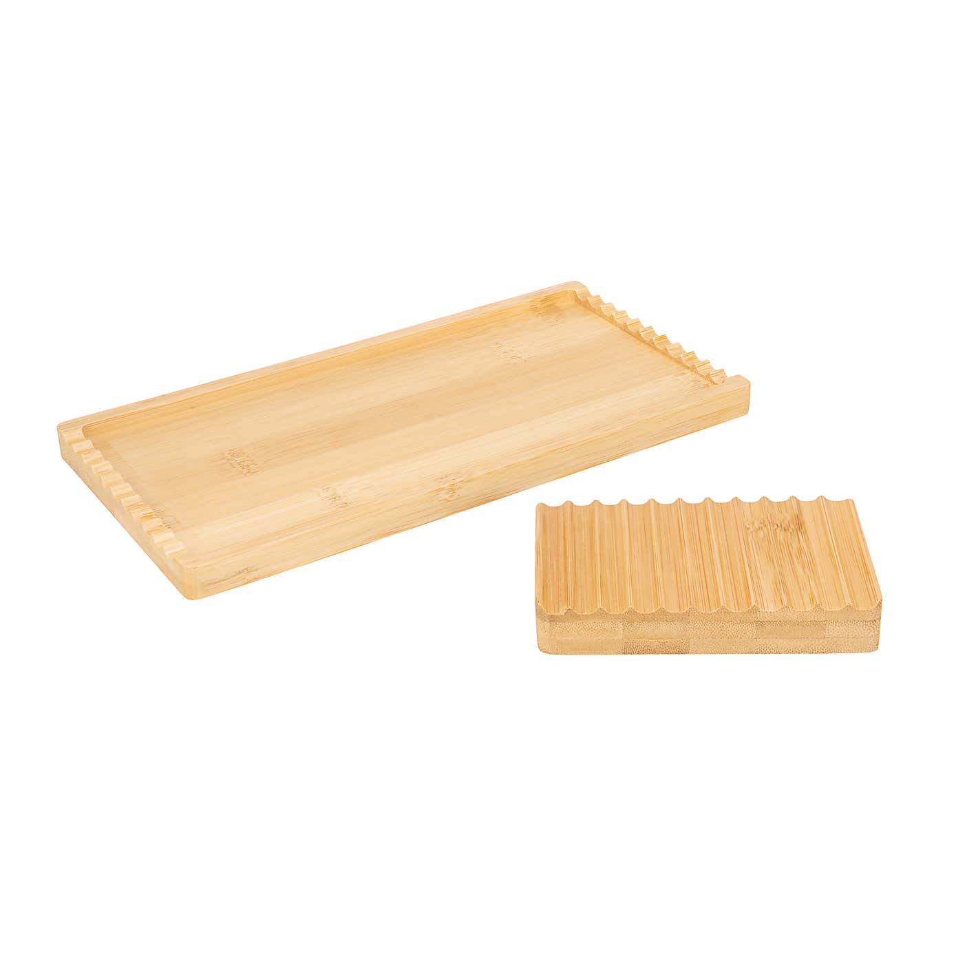 &Again Bamboo Soap Dish Caddy Set