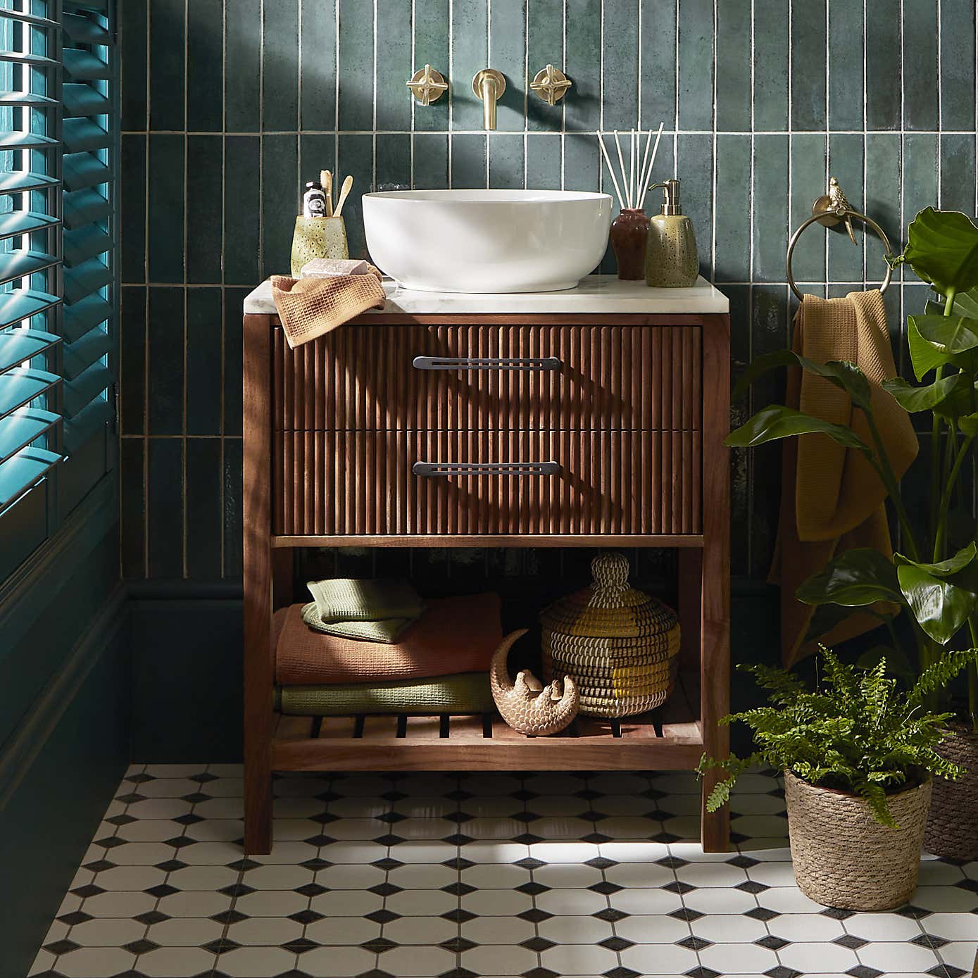 Tatum Single Vanity Unit, Marble