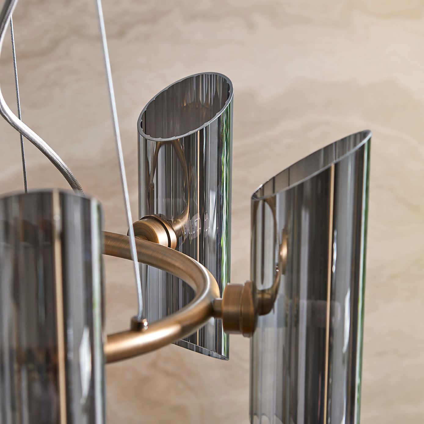 Marbella Art Deco 6 Light Adjustable Ceiling Light