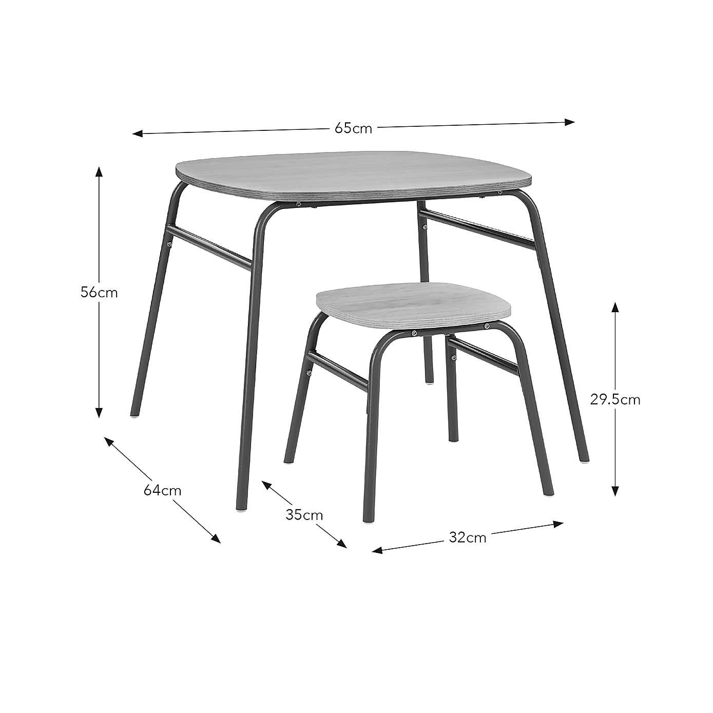 Elements Kids Griffin Play Table and Stool Set