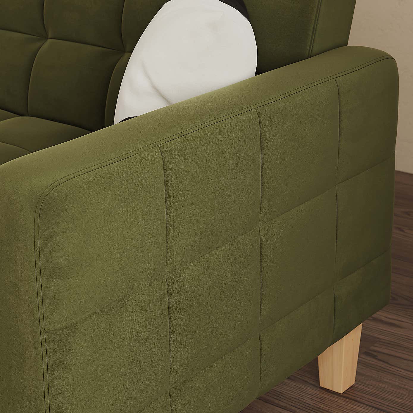 Harlow Velvet Storage Double Sofa Bed