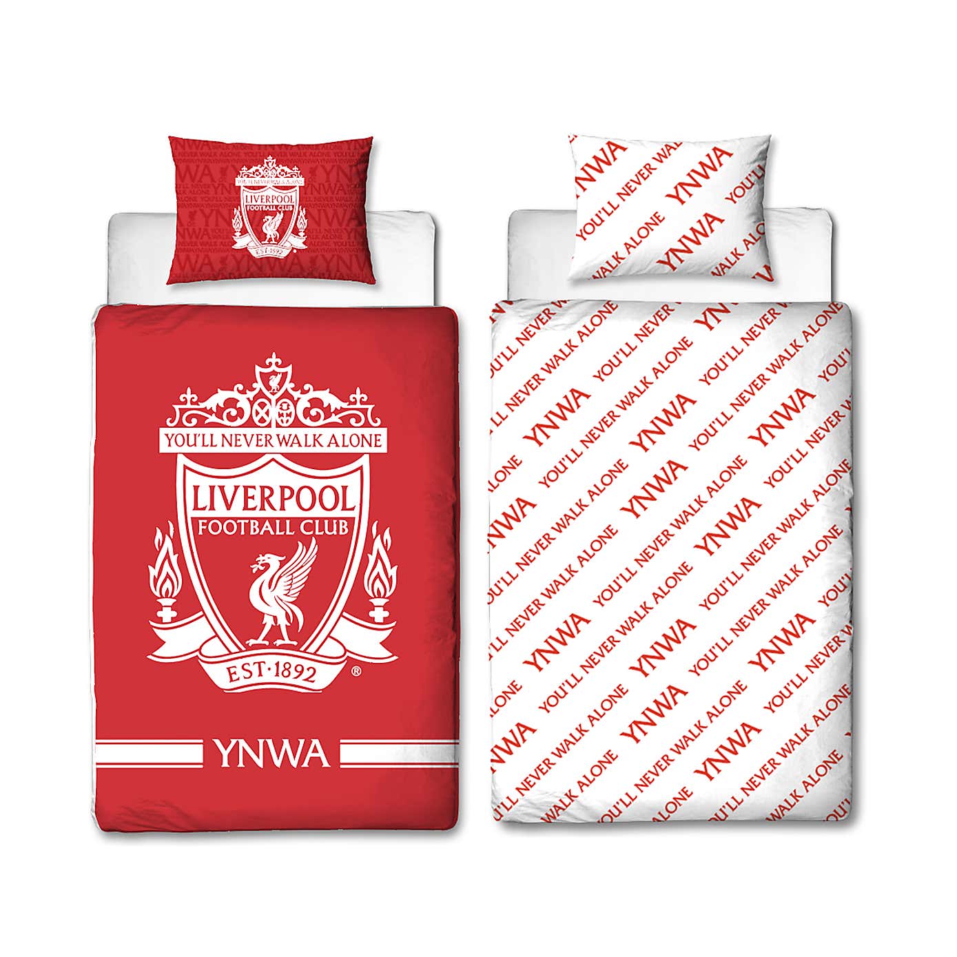 Liverpool Tone Single Duvet Cover and Pillowcase Set