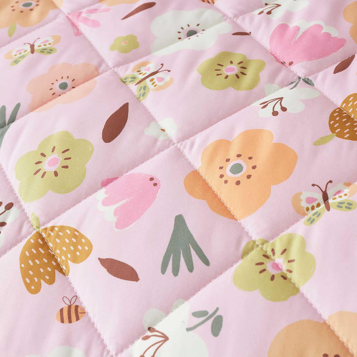 Helston Butterfly Floral Bedspread