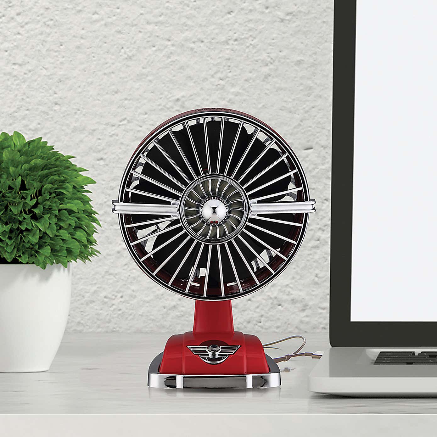 SMART Retro Red USB Mini Fan
