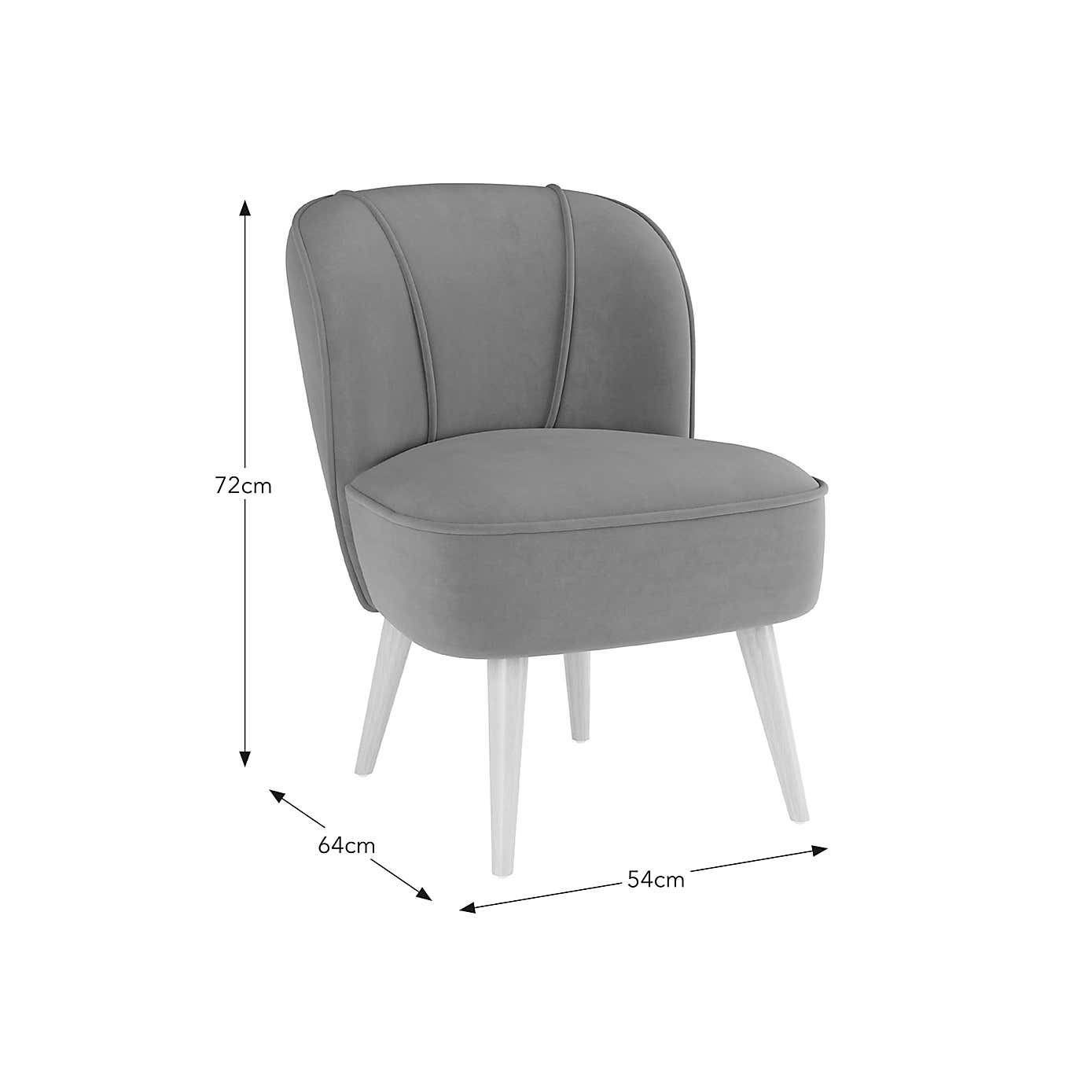 Elsie Velvet Cocktail Chair