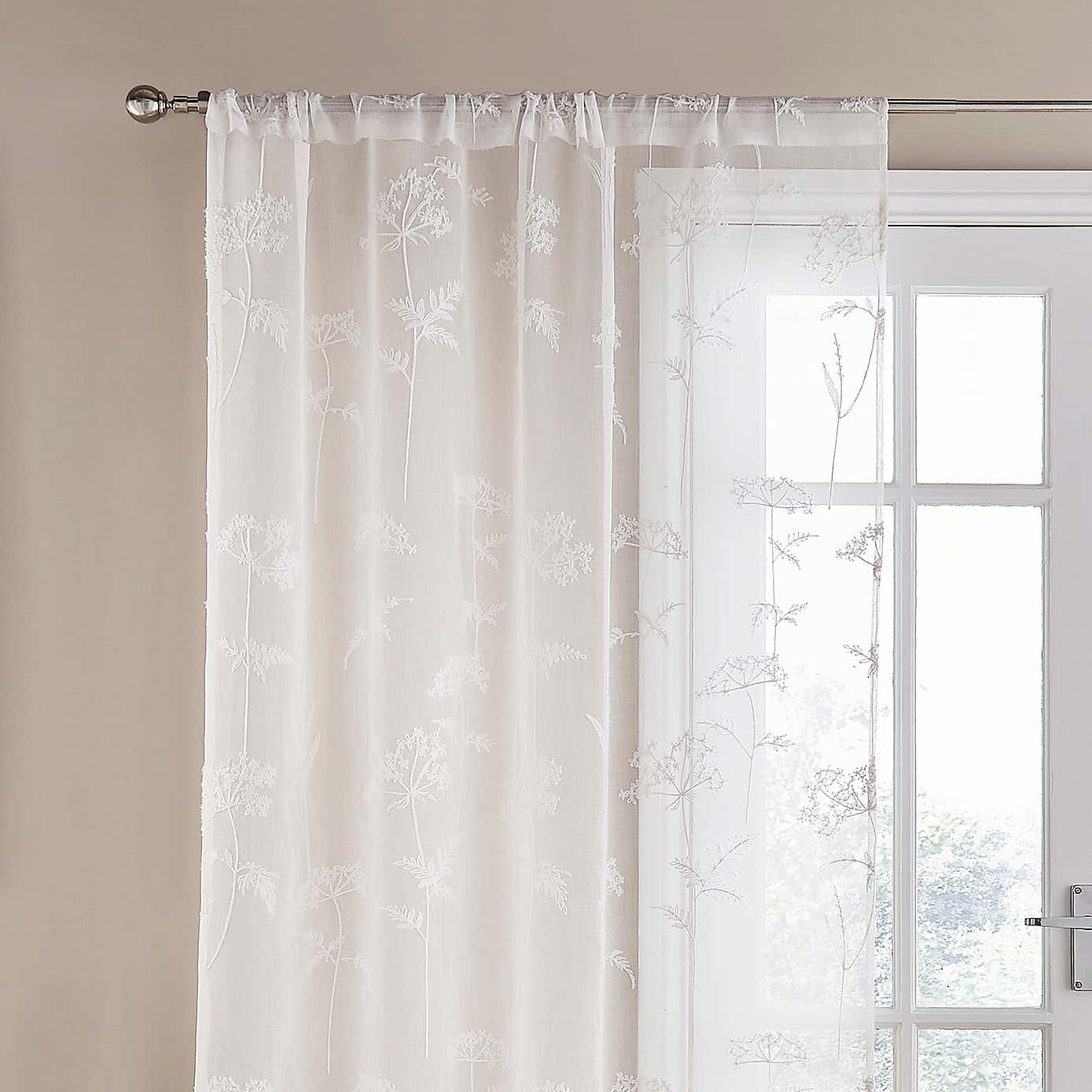 Dorma Cheddleton Slot Top Voile Panel