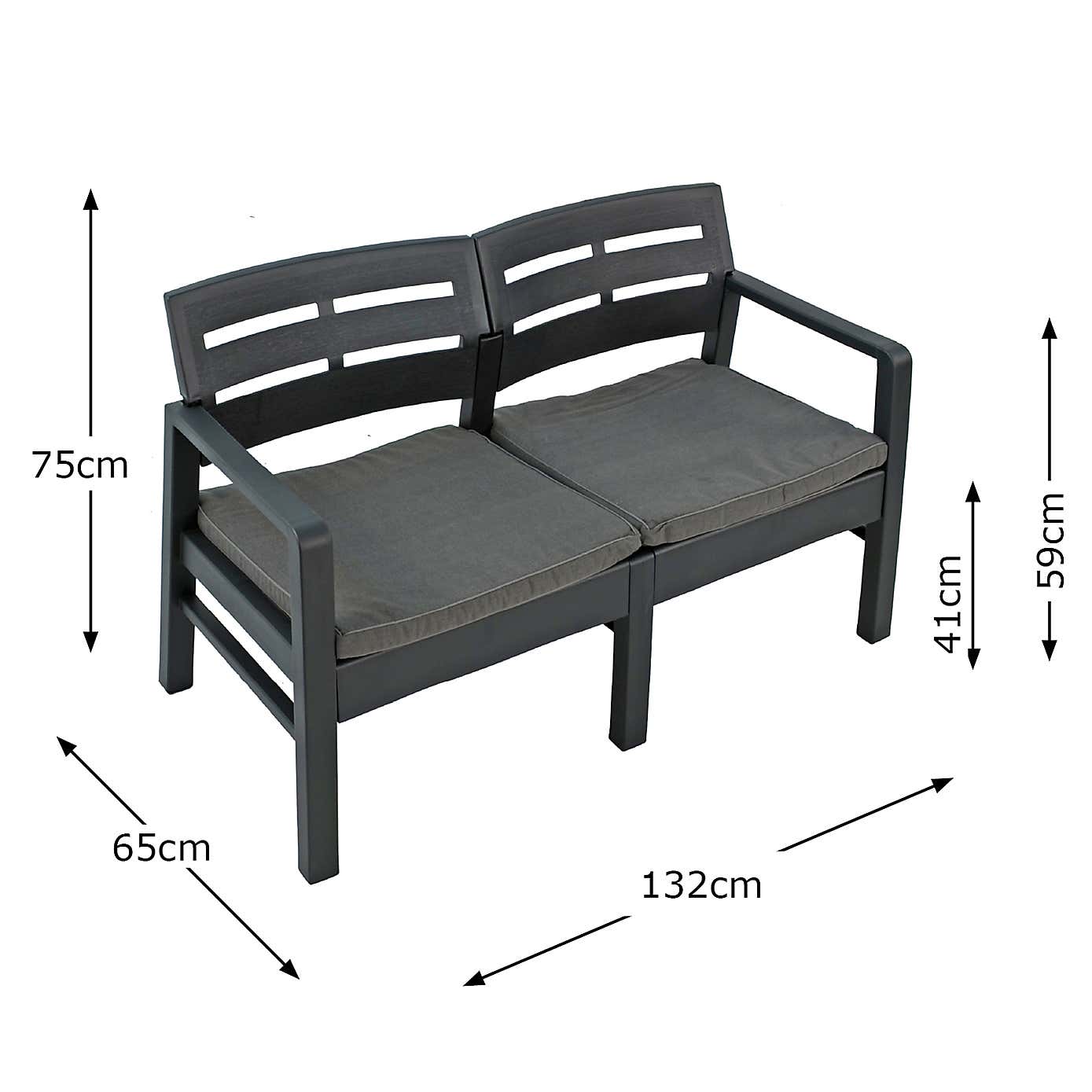 Trabella Venice 2 Seat Conversation Set