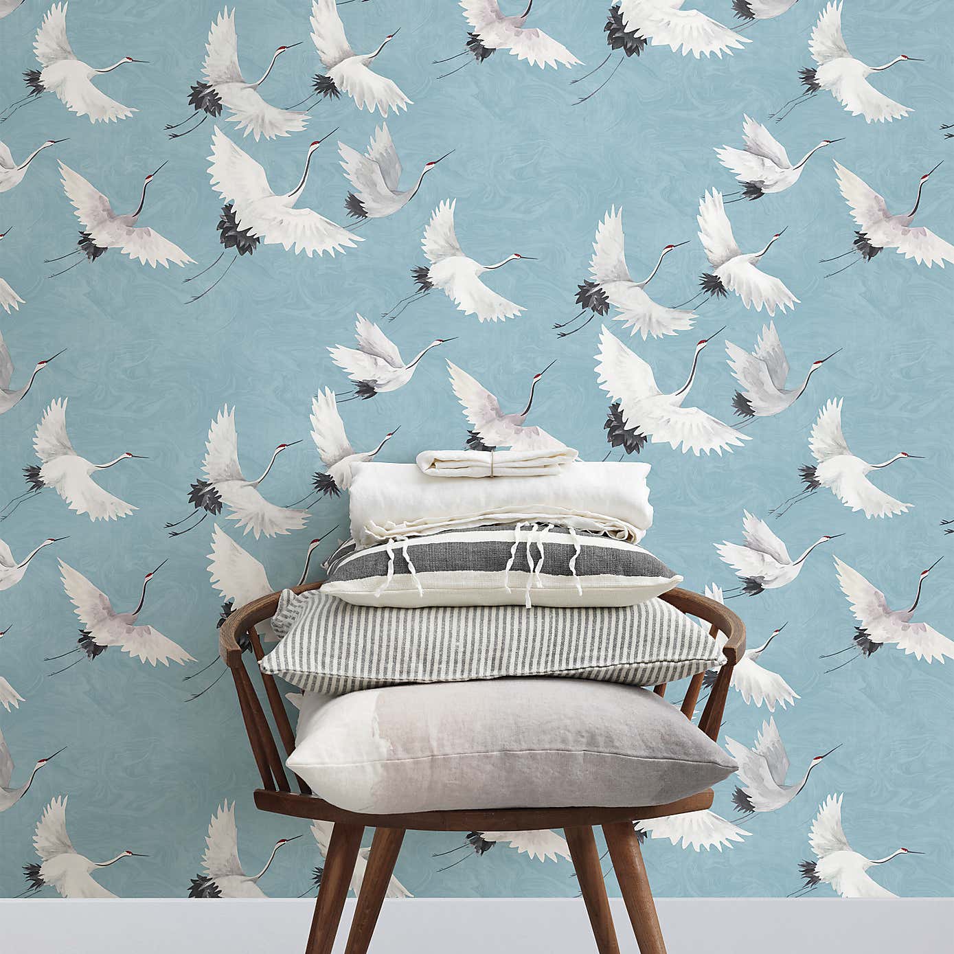 NuWallpaper Halcyon Blue Self Adhesive Wallpaper