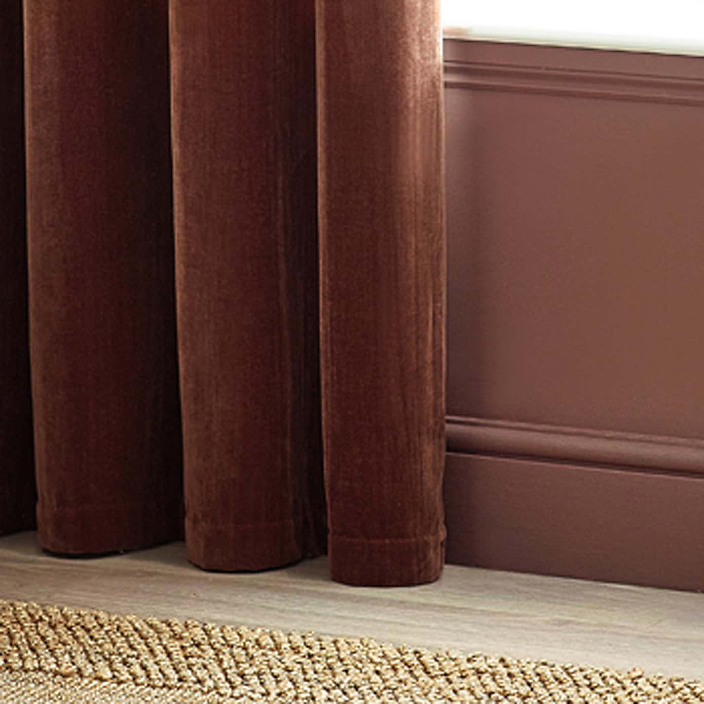 Heavy Chenille Eyelet Curtains