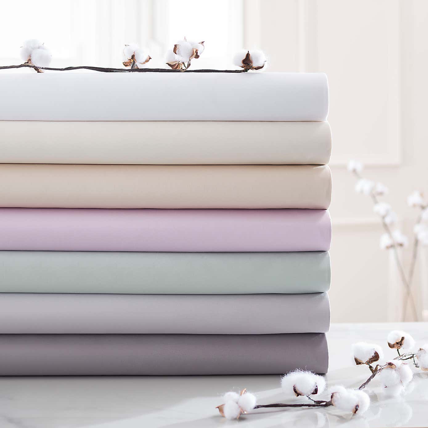 Dorma 300 Thread Count 100% Cotton Sateen Plain V-Shaped Pillowcase