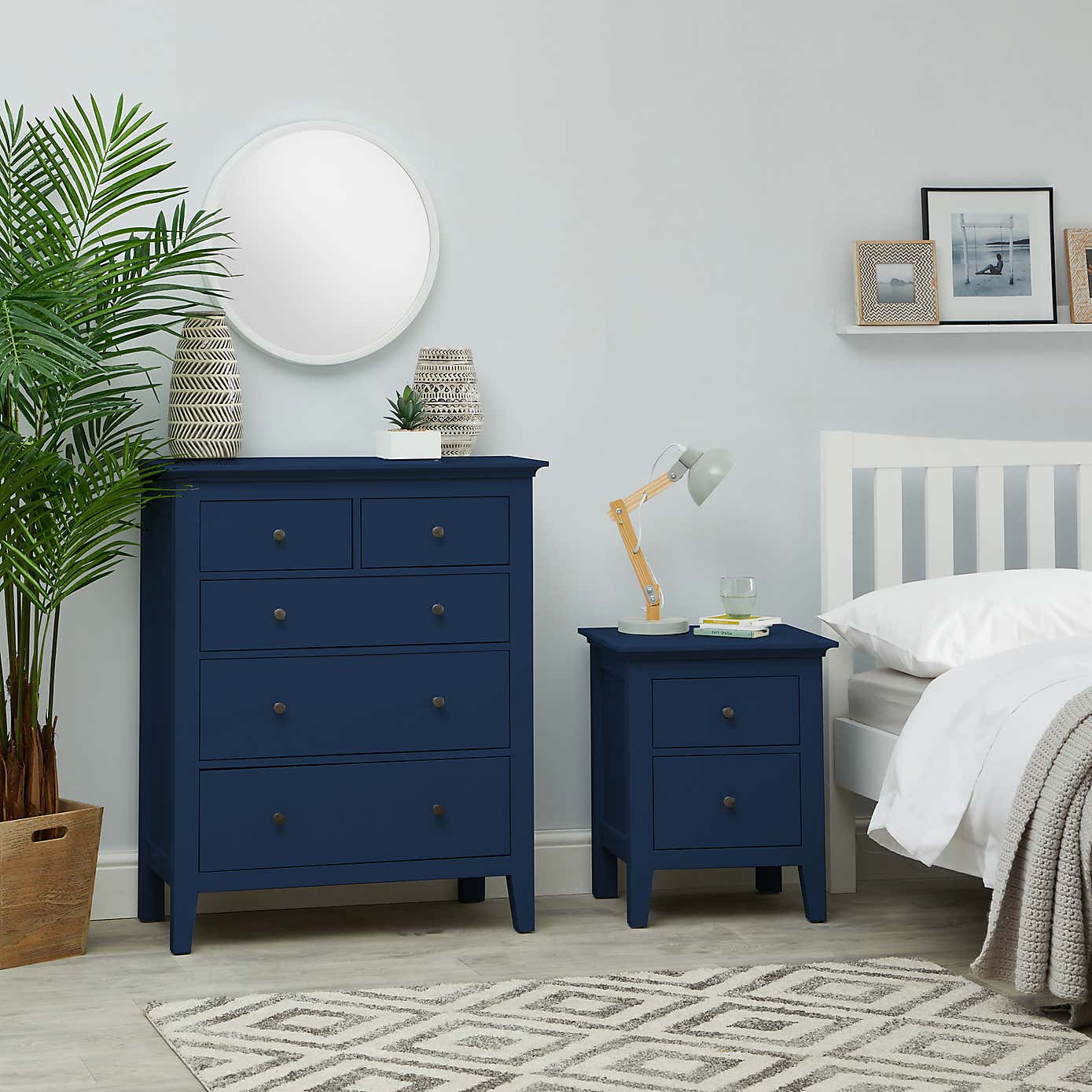 Lynton 2 Drawer Bedside Table