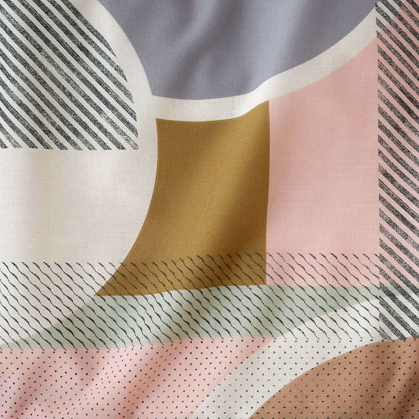 Lomas Green Reversible Duvet Cover and Pillowcase Set