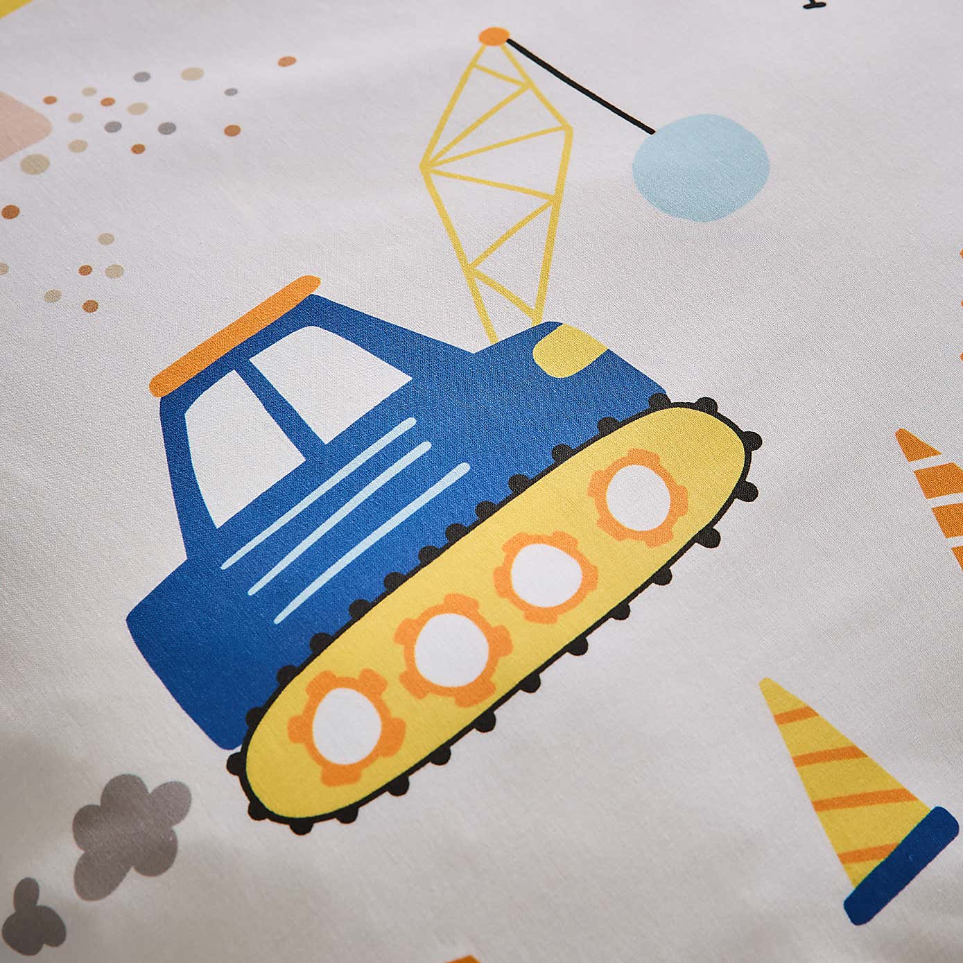 Trucks & Diggers Reversible Duvet Cover and Pillowcase Set