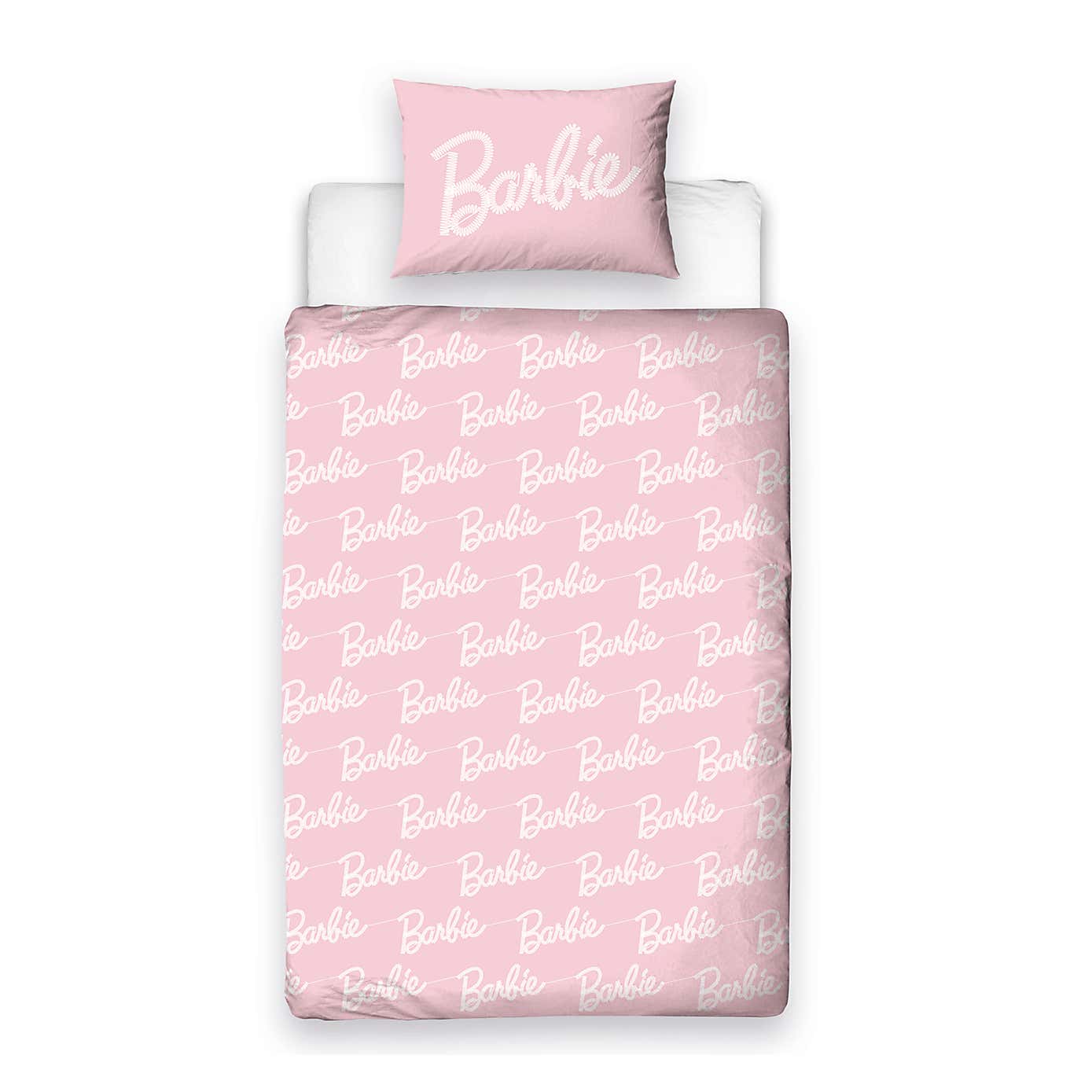 Barbie Figures Duvet Cover & Pillowcase Set, Single