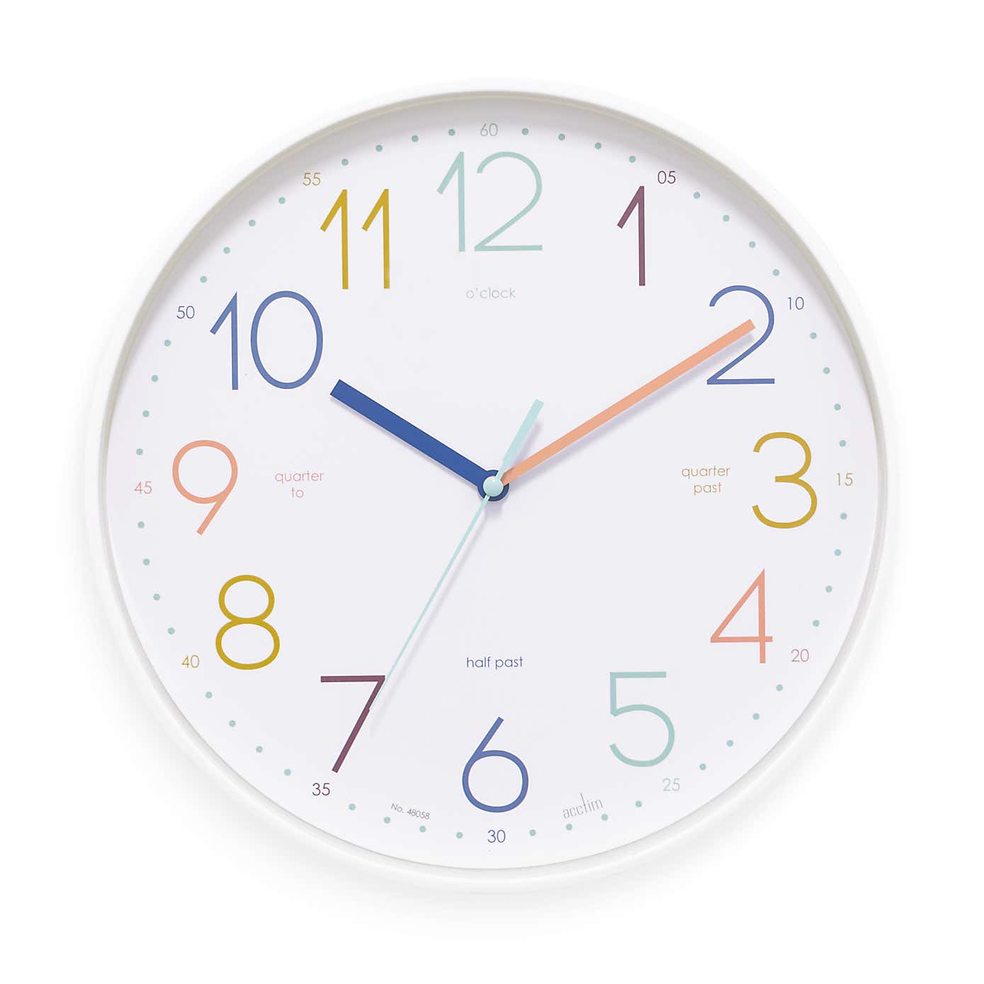 Acctim Afia Teaching Kids Wall Clock 30cm
