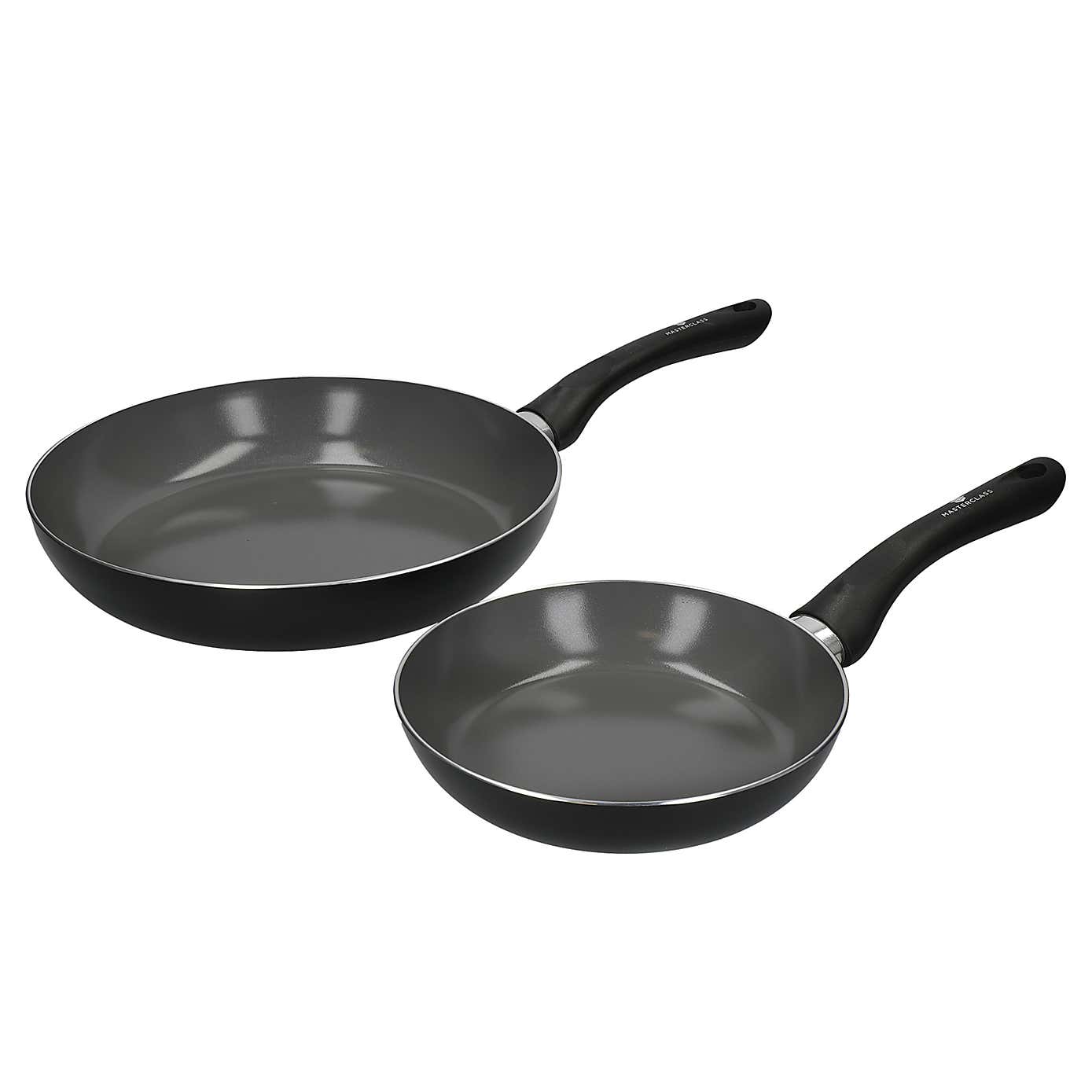MasterClass Can-to-Pan Non-Stick Aluminium 2 Piece Frying Pan Set, 20cm and 28cm