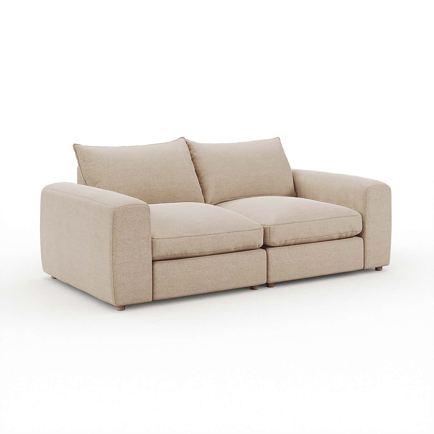 Austin Tonal Weave 4 Seater Sofa, Natural