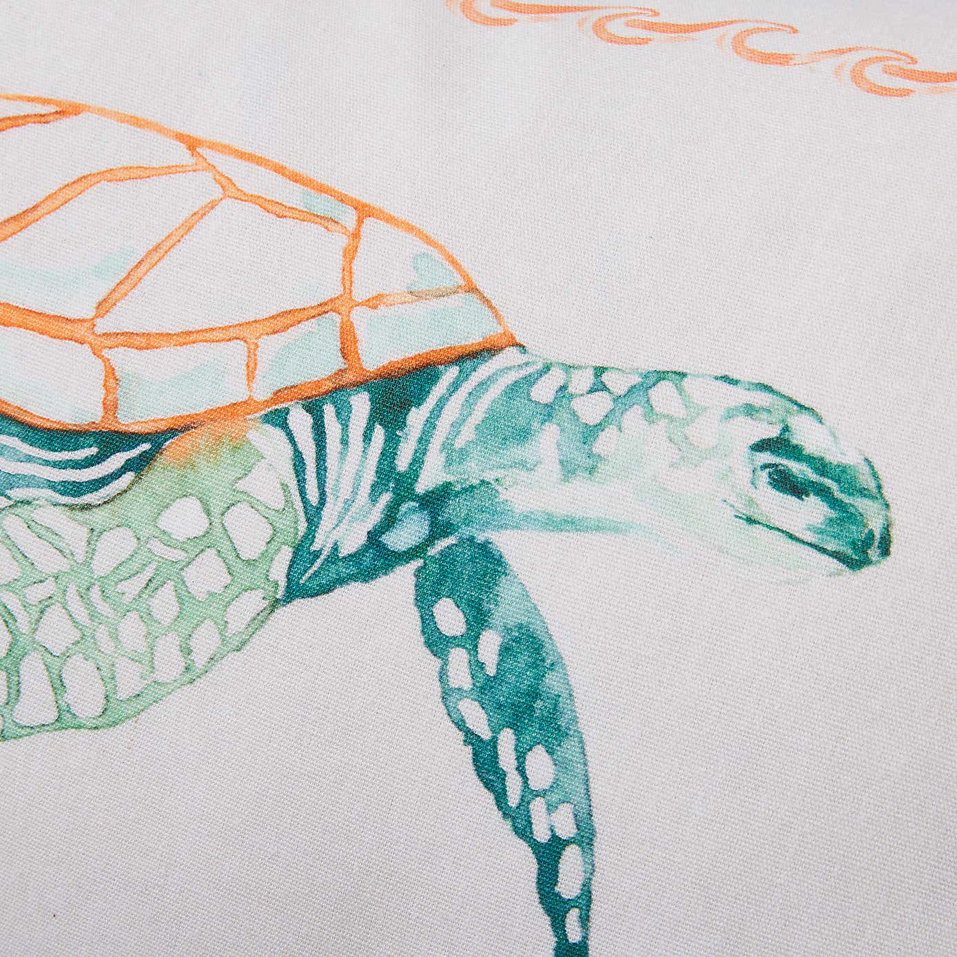 Turtle Scalloped Outdoor Rectangle Cushion