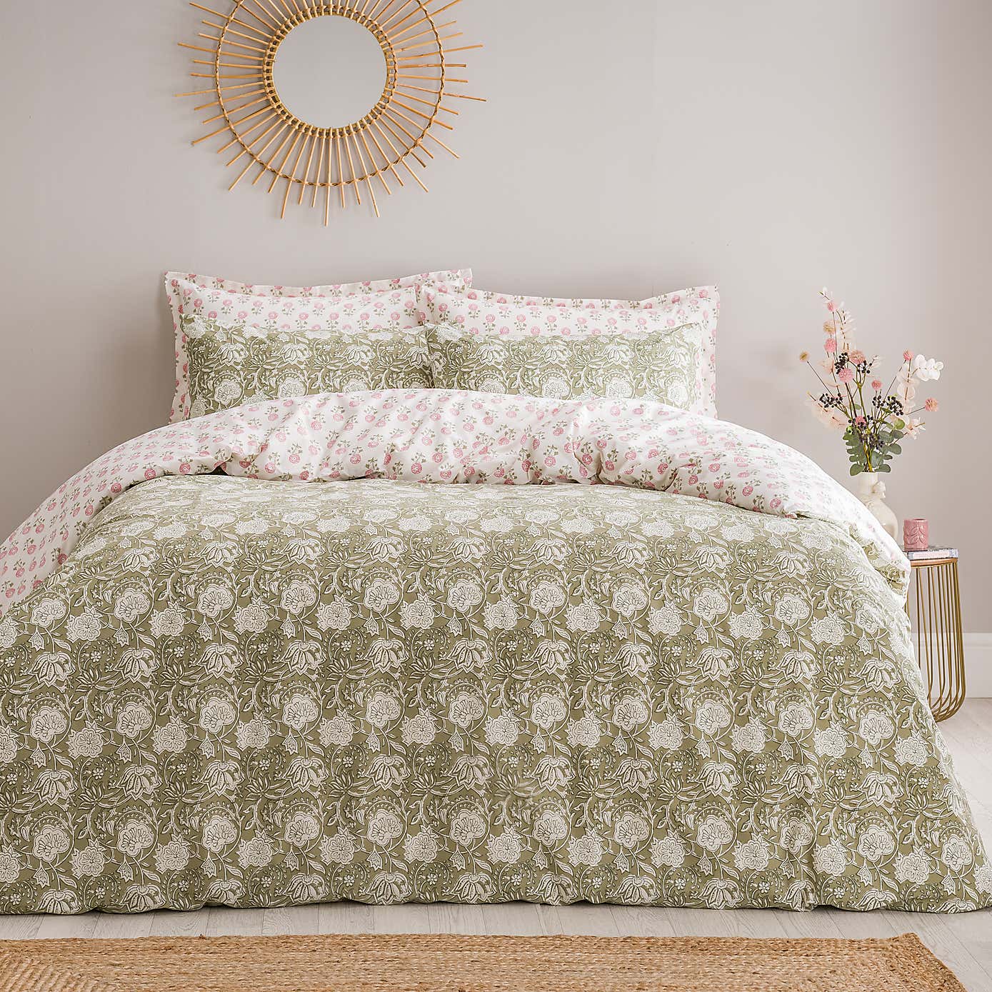 Lizzy Tile Cotton Oxford Pillowcase