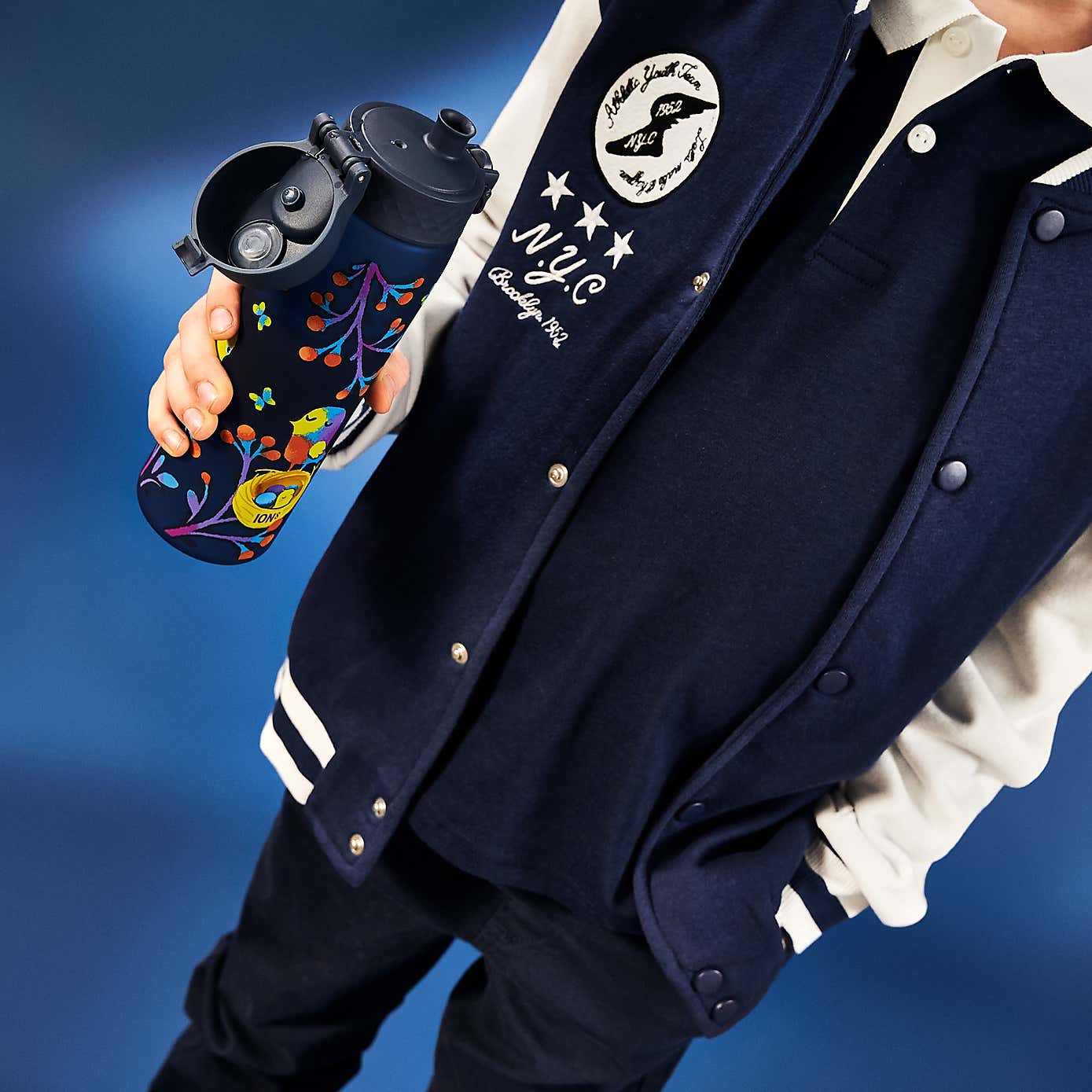 Ion8 Birds Leak Proof Slim Water Bottle, 500ml