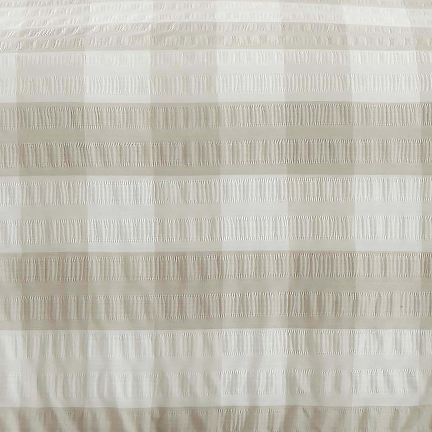 Fusion Seersucker Gingham Duvet Cover and Pillowcase Set