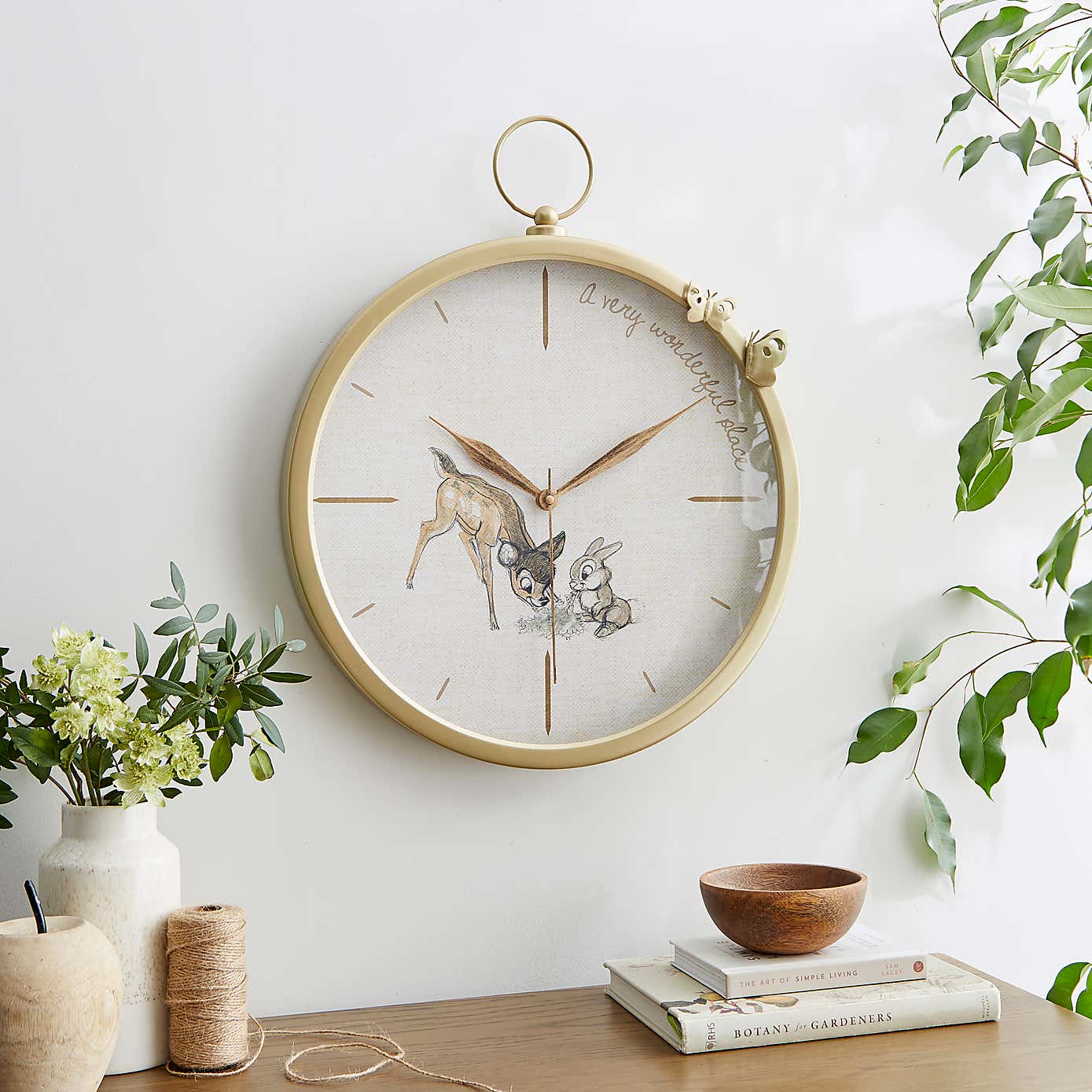 Disney Bambi Pocket Watch Wall Clock