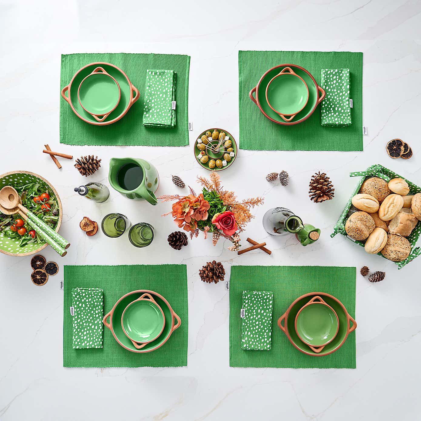 Dexam Sintra Glazed Terracotta Olive Dish