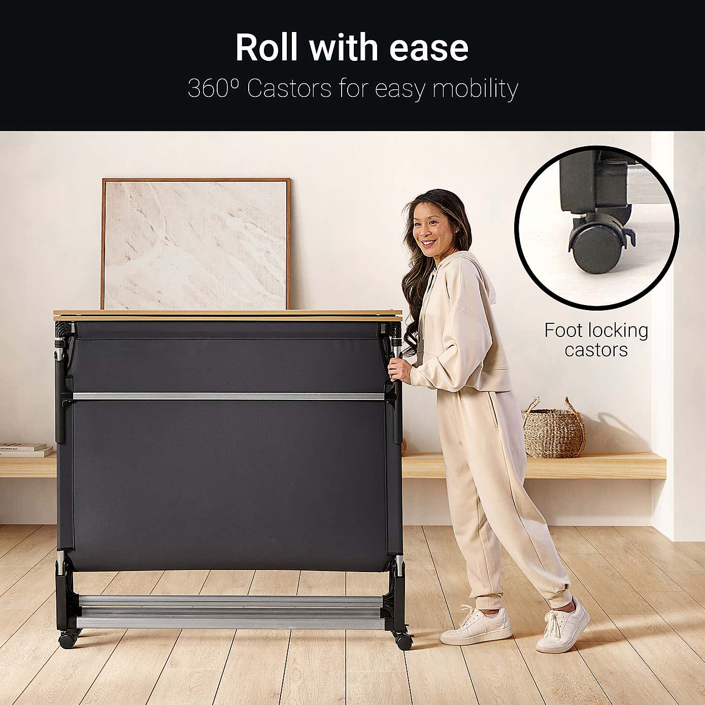 Jay-Be Grand Folding Bed with e-Pocket Tufted Mattress