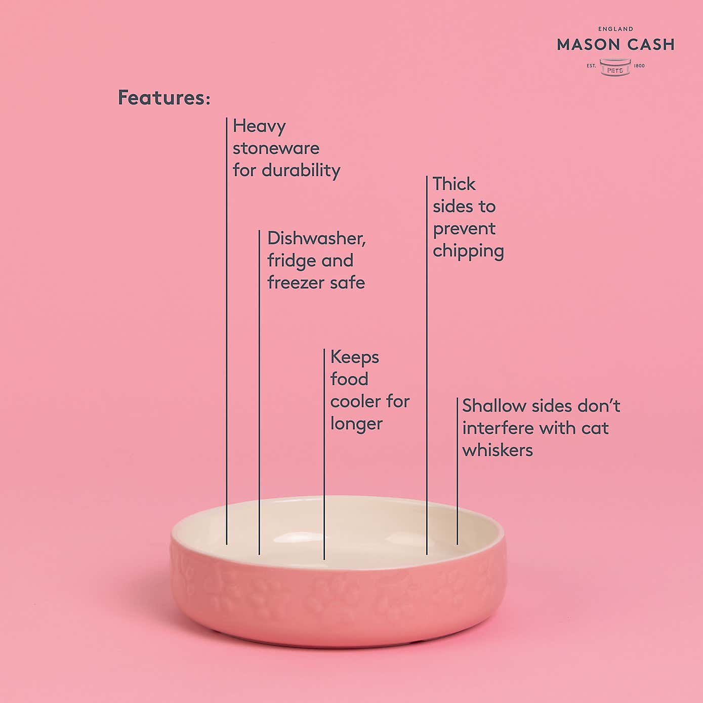 Mason Cash Set of 2 Cat Saucers