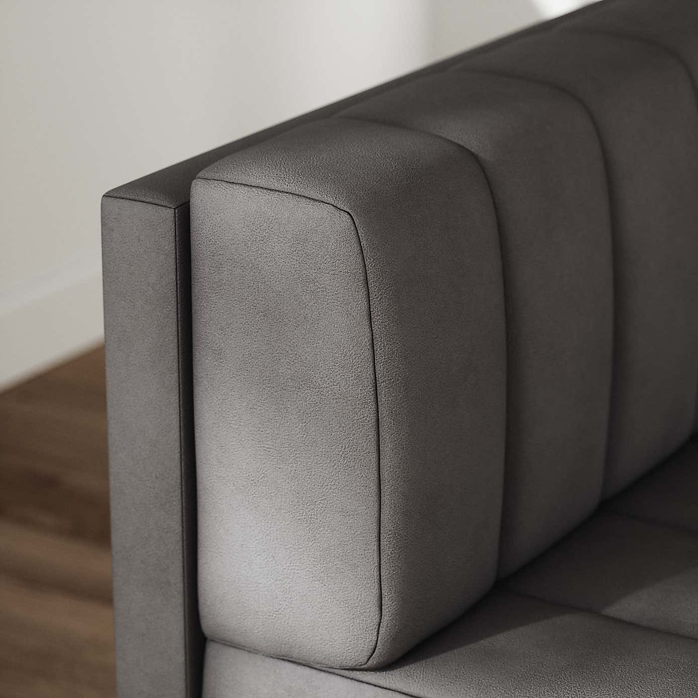 Amali Long Dining Bench, Faux Leather