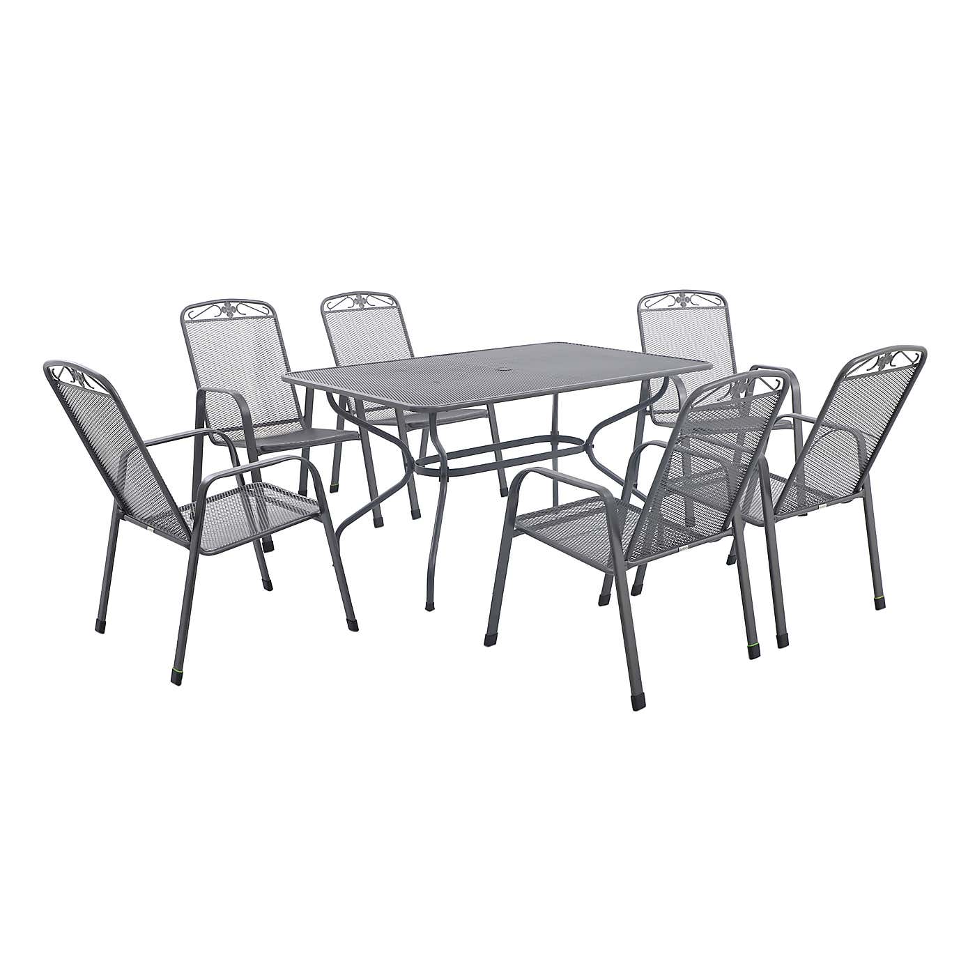 Pacific Lifestyle Savoy Rectangular 6 Seater Dining Set